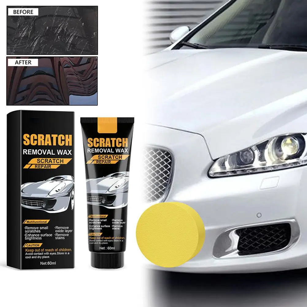 Car Scratch Repair Paste Surface Oxide Layers Stains Repairs Paint Scratches Remover Improves Automotive Gloss Restores Light