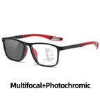 Men Multifocal Photochromic Reading Glasses Look Far and Near Eyeglasses Unisex Sport TR90 Frame Anti Blue Light Grade Eyewear