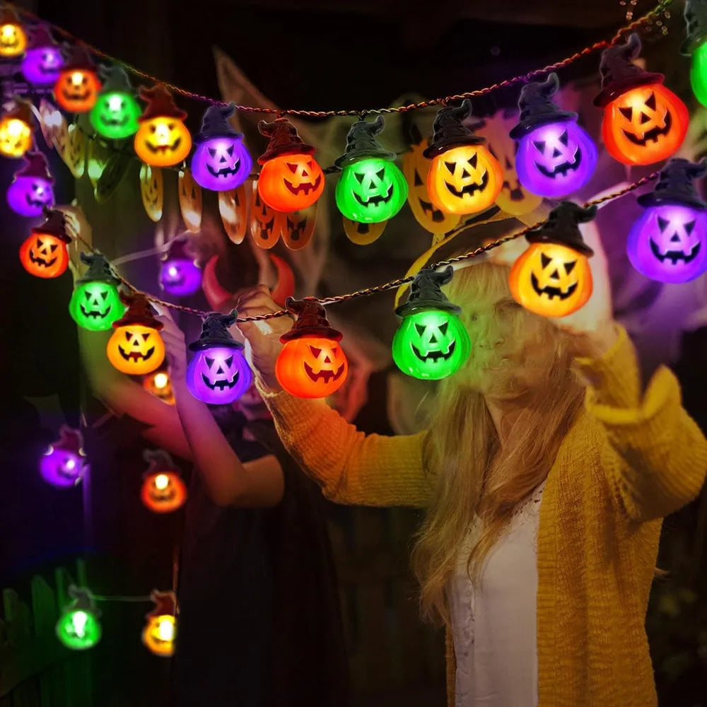 Halloween Pumpkin String Lights