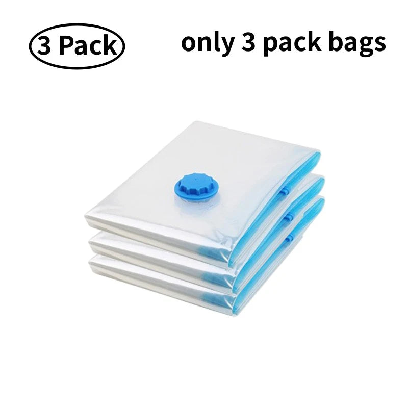 1/3/5/10PCS Vacuum Storage Bags with Valve Quilt Compression Pouch Space Saving Clothes Organizer Vacuum Bag Vacuum Sealing Bags