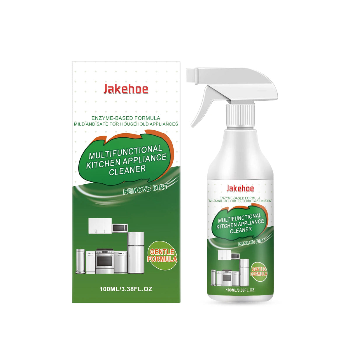 Kitchen Multifunctional Appliance Cleaner Enzyme Based Formula Mild Safe Removes Grease Dirt For Microwave Oven Fridge 100ml