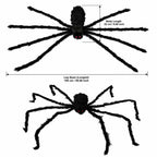 Giant Black Spider Halloween Decor