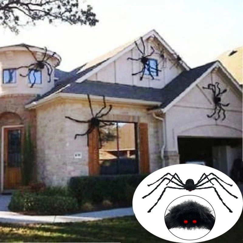 Giant Halloween Plush Black Spider