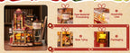 Robotime Wooden Music Box Christmas Dream Gift Factory 3D Wooden Puzzles Wooden Model Kits Build Best Gifts for Adults
