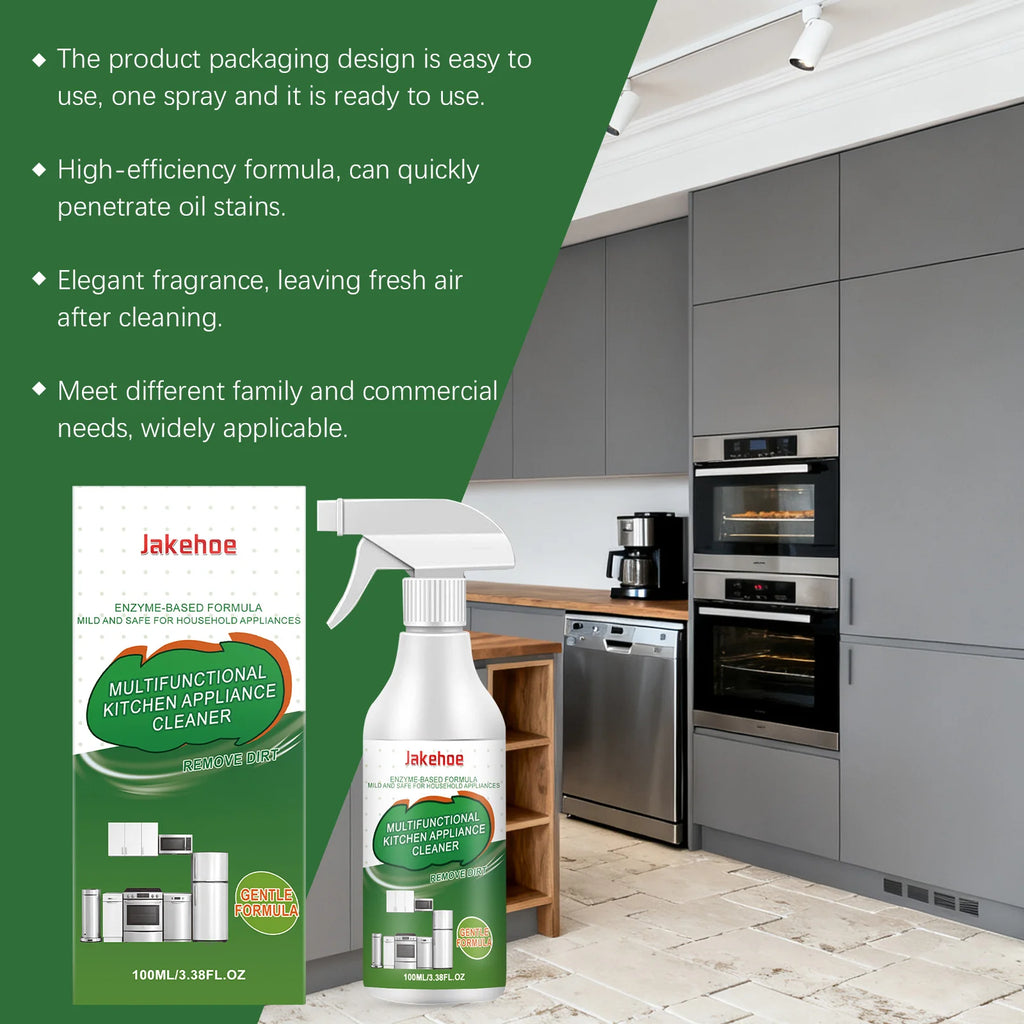 Kitchen Multifunctional Appliance Cleaner Enzyme Based Formula Mild Safe Removes Grease Dirt For Microwave Oven Fridge 100ml