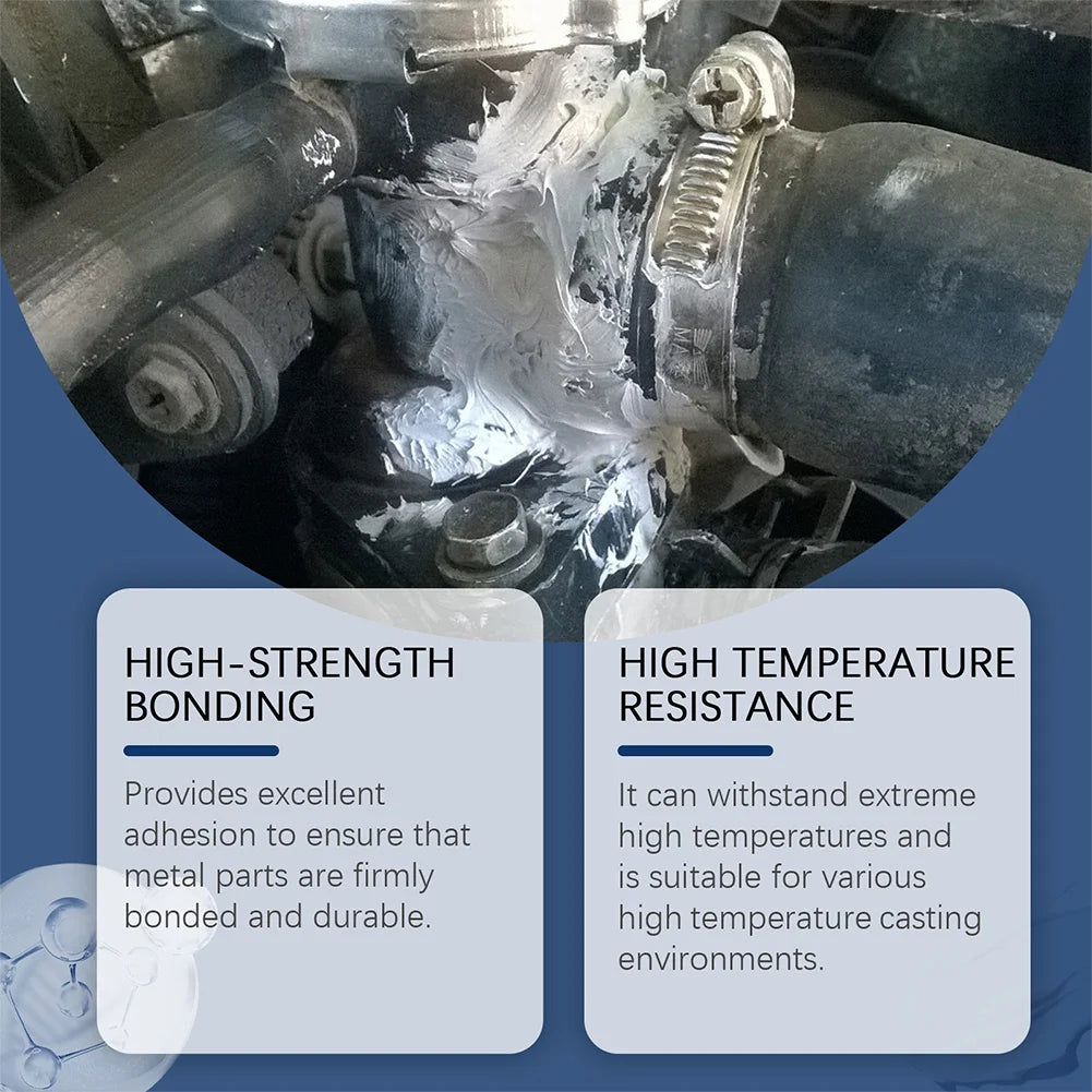 Welding Glue High Temperature Resistant Casting Repair Liquid Welding Filler Metal Repair Glue for Metal Defects and Repairs