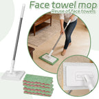 New Trendy Mop With Pressure Clamping System Multifunctional Washcloth Mop Lazy Automatic Clip Cloth Flat Dusting Cleaning Wipe