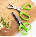 Multifunctional Scissors Stainless Steel 5 Layer Kitchen Scissors Scallion Cutter Pepper Herb Laver Spices Onion Cooking Tool