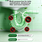 Odor Removal Sewer Cleaner Scented Gel Airs Freshener For Sinks Drains Gel Water Film Soluble In Water For Kitchen For Bathroom