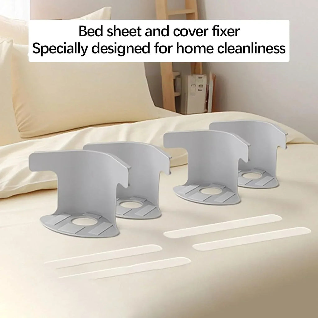Universal Bedsheet Corner Tightener Clips Invisible Bedspread Secure Holder Non-Slip Sheet Holders Secure Bed Sheets
