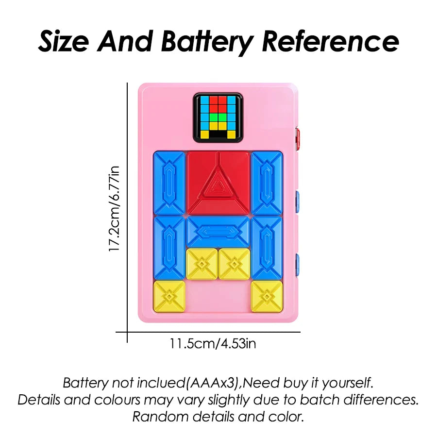 Huarong Road Magnetic Suction Block Sliding Puzzle for CHILDREN's Logical Thinking Training Brain-burning Board Game Toys