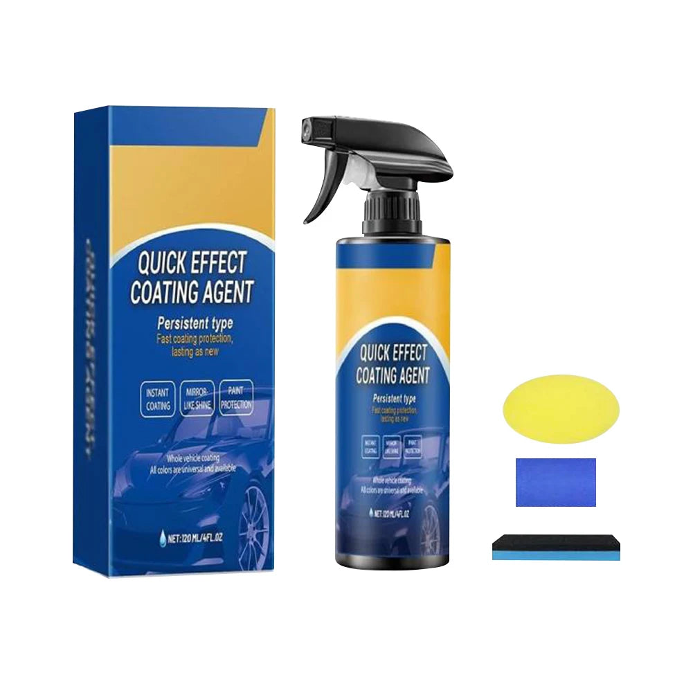 5-1PC 120ml Car Coating Hydrophobic Protection Quick-Dry Car Polishing Maintenance Spray Water Repellent Spray Car Accessories