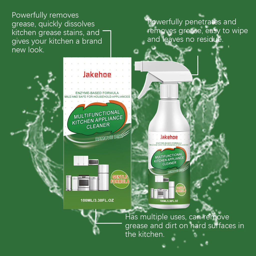 Kitchen Multifunctional Appliance Cleaner Enzyme Based Formula Mild Safe Removes Grease Dirt For Microwave Oven Fridge 100ml