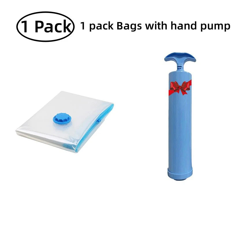1/3/5/10PCS Vacuum Storage Bags with Valve Quilt Compression Pouch Space Saving Clothes Organizer Vacuum Bag Vacuum Sealing Bags