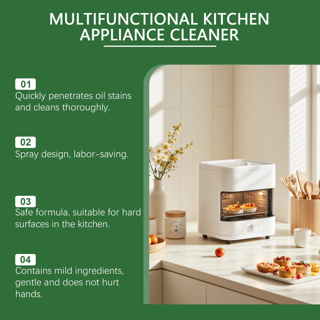 Kitchen Multifunctional Appliance Cleaner Enzyme Based Formula Mild Safe Removes Grease Dirt For Microwave Oven Fridge 100ml