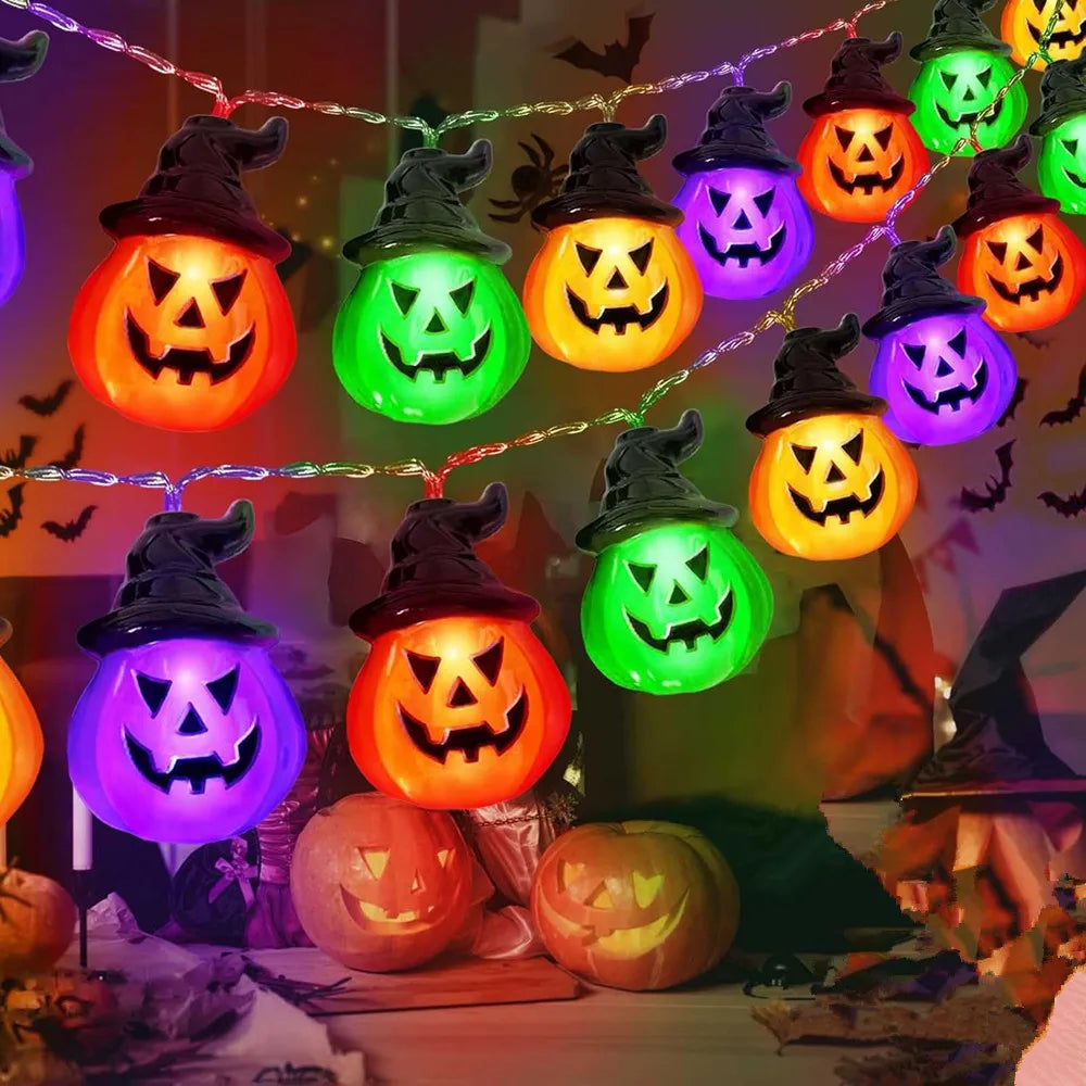 Halloween Pumpkin String Lights