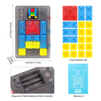 AI Huarong Road Magnetic Suction Block Sliding 500+ Levels Puzzle Toys Logical Thinking Training Brain-burning Board Game Toys