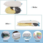 1/3/5/10PCS Vacuum Storage Bags with Valve Quilt Compression Pouch Space Saving Clothes Organizer Vacuum Bag Vacuum Sealing Bags
