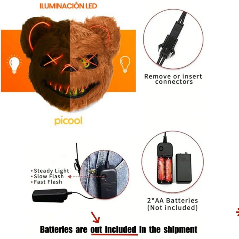 LED Halloween Animal Mask