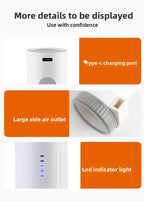 USB C Rechargeable Electric Vacuum Pump Low Noise Portable Lightweight Air Pump for Travel Compression Bag Storage Space Saving