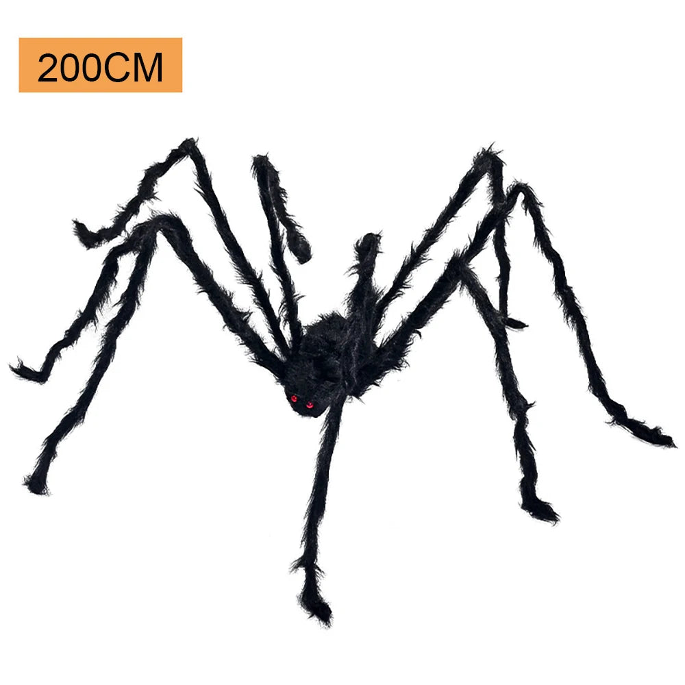 Giant Black Spider Halloween Decor