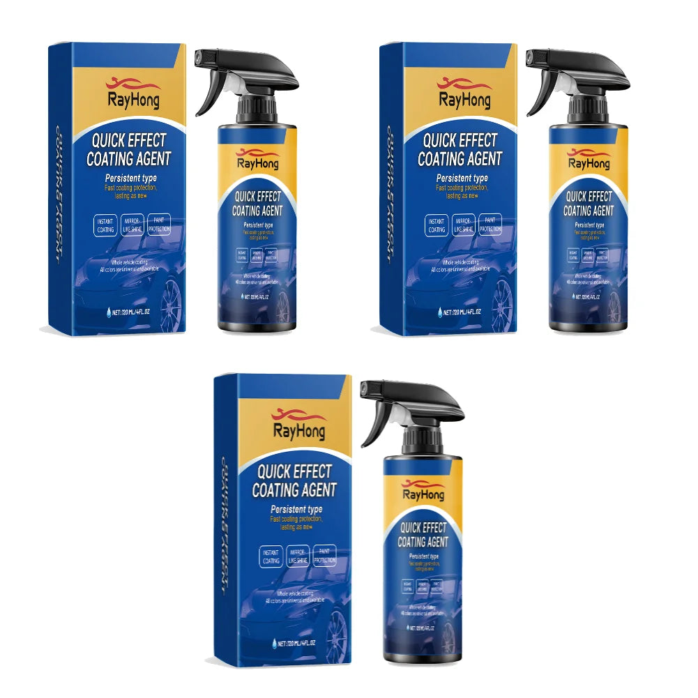 5-1PC 120ml Car Coating Hydrophobic Protection Quick-Dry Car Polishing Maintenance Spray Water Repellent Spray Car Accessories