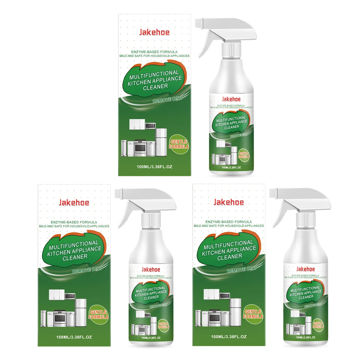 Kitchen Multifunctional Appliance Cleaner Enzyme Based Formula Mild Safe Removes Grease Dirt For Microwave Oven Fridge 100ml