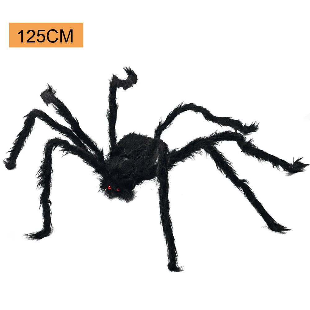 Giant Black Spider Halloween Decor