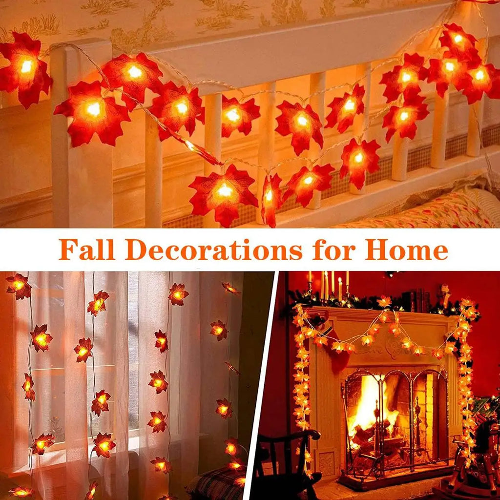 Maple Leaf String Lights