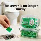 Odor Removal Sewer Cleaner Scented Gel Airs Freshener For Sinks Drains Gel Water Film Soluble In Water For Kitchen For Bathroom
