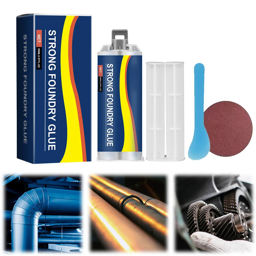 Welding Glue High Temperature Resistant Casting Repair Liquid Welding Filler Metal Repair Glue for Metal Defects and Repairs