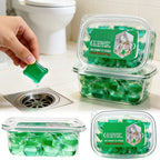 Odor Removal Sewer Cleaner Scented Gel Airs Freshener For Sinks Drains Gel Water Film Soluble In Water For Kitchen For Bathroom