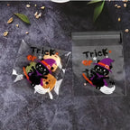 100 Pcs 10x10cm Halloween Plastic Candy Cookies Gift Bag Self Adhesive Snack Wrap Bag Halloween Party Decorations Kids Gifts