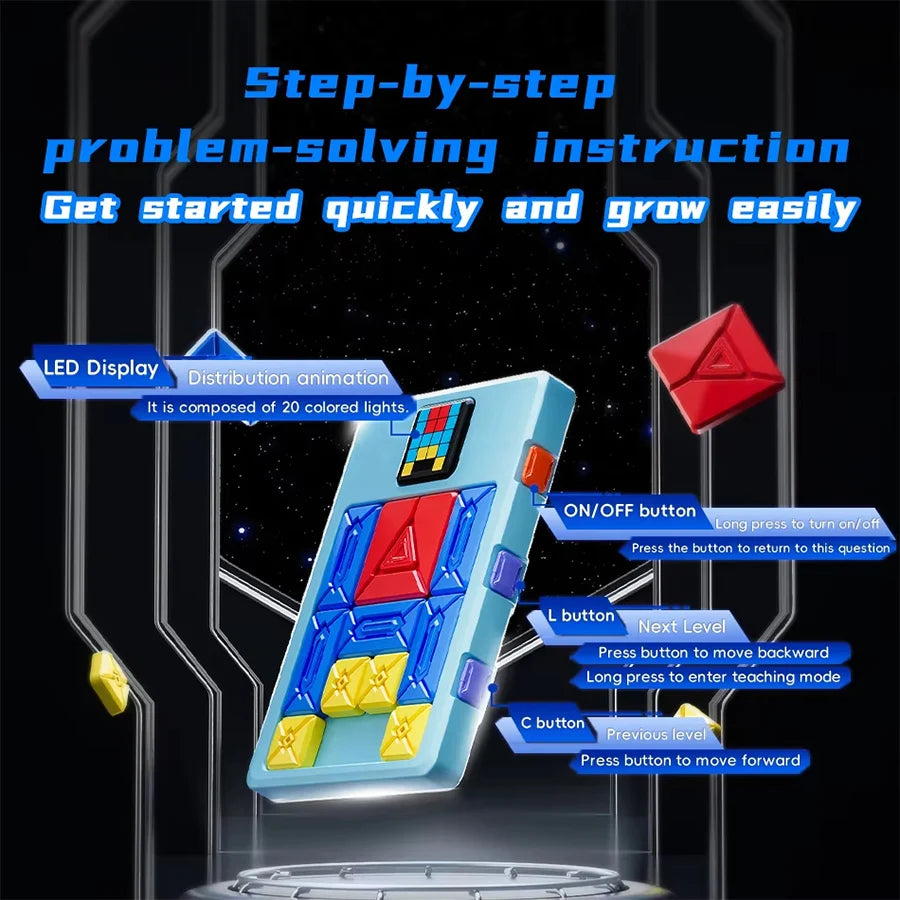 Huarong Road Magnetic Suction Block Sliding Puzzle for CHILDREN's Logical Thinking Training Brain-burning Board Game Toys