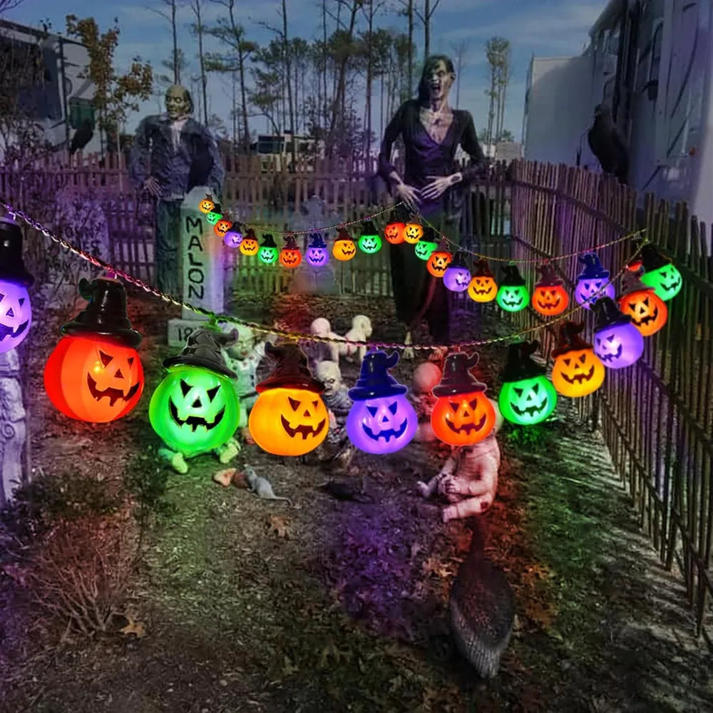 Halloween Pumpkin String Lights