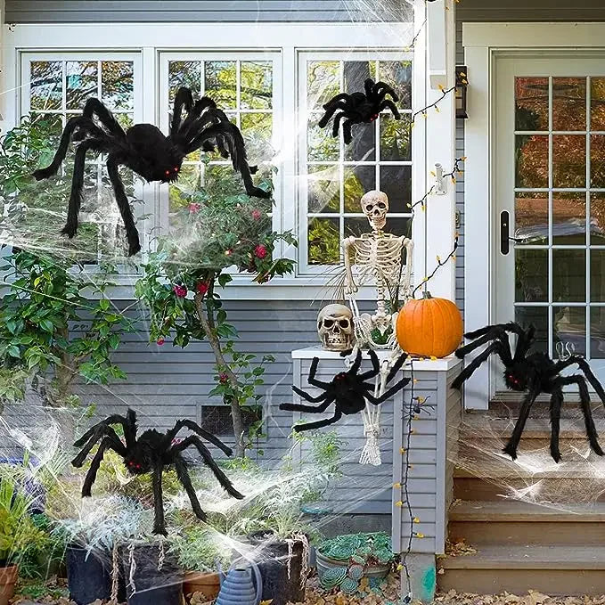 Giant Halloween Plush Black Spider