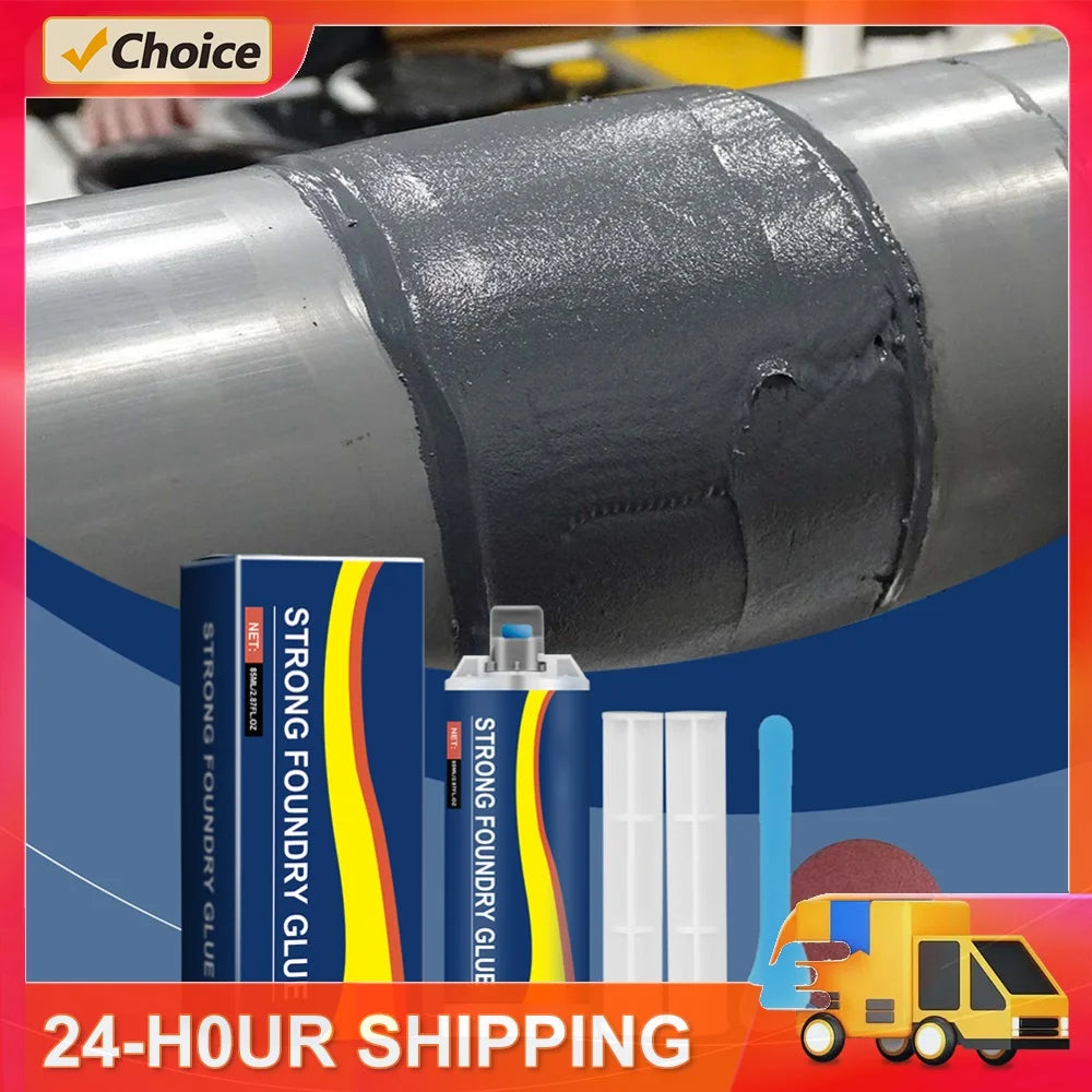 Welding Glue High Temperature Resistant Casting Repair Liquid Welding Filler Metal Repair Glue for Metal Defects and Repairs