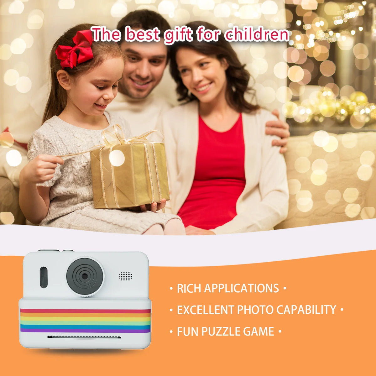 Digital Children Camera For Photography Mini Printer Portable Thermal Instant Print Photo Kids Camera 2.8inch HD Video Toy Gifts