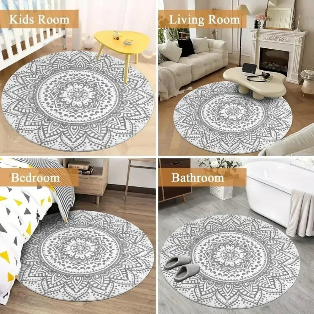 Halloween 3D Illusion Vortex Round Rug