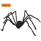 Giant Black Spider Halloween Decor