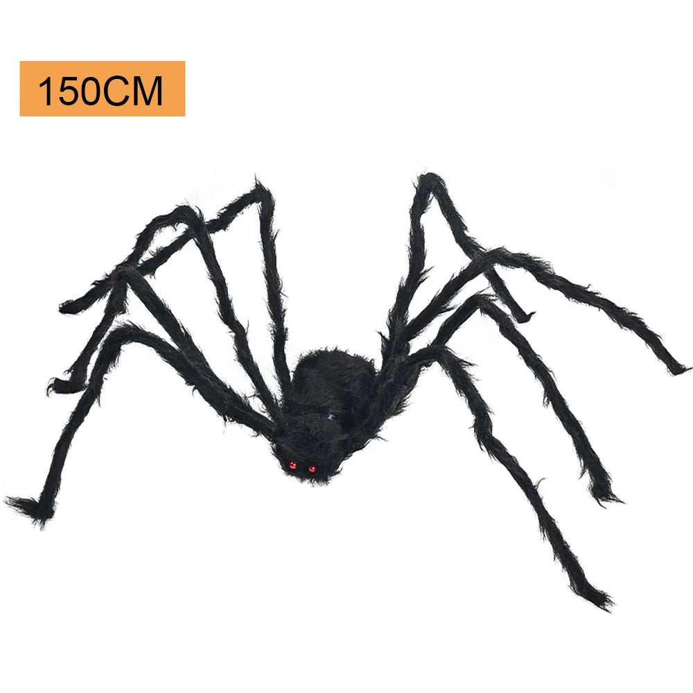 Giant Black Spider Halloween Decor