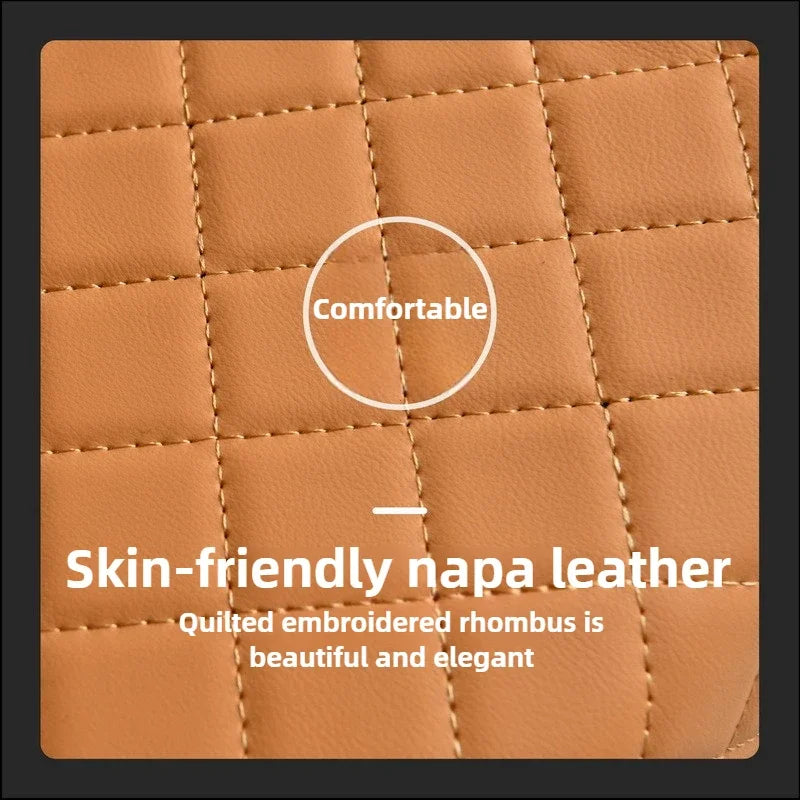 Car Armrest Box 7.5cm Thicken Height Pad Arm Rest Cushion with Pocket Tissue Cup Holder Memory Cotton Elbow Support  Height Pad