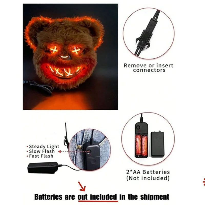 LED Halloween Animal Mask