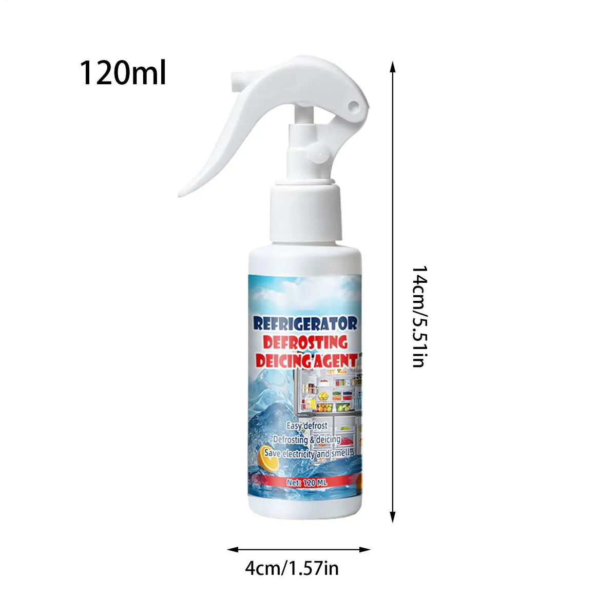 Fridge Defrosting Spray De Icer Spray Freezer Cooler Cleaner Home Freezer Fresh Spray Food Freshing Fridge Defrosting Agent