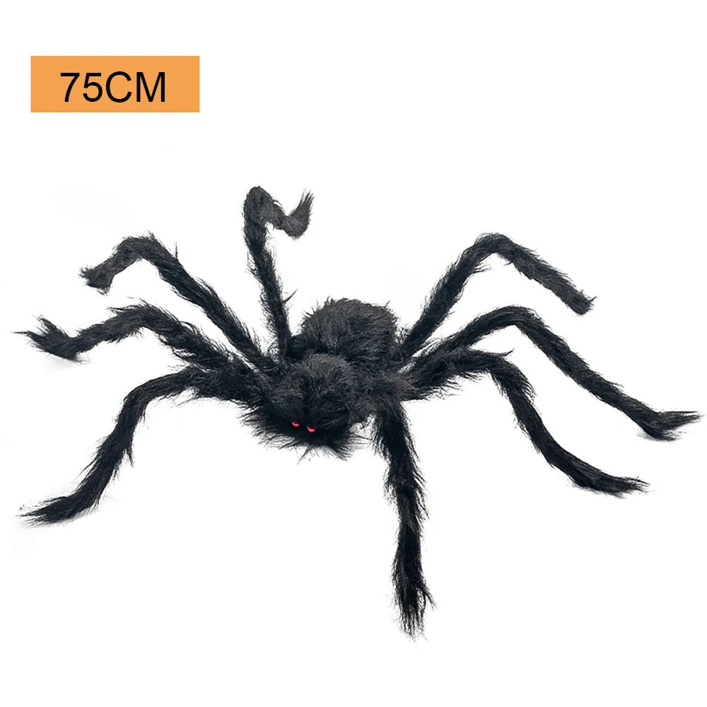 Giant Black Spider Halloween Decor
