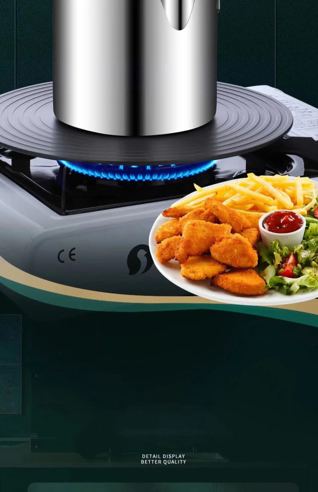 304 Stainless Steel Deep Fryer With Frying Basket Multifunction Small Pot For Kitchen Chicken Fish Cooking Tool
