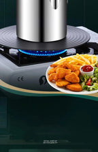 304 Stainless Steel Deep Fryer With Frying Basket Multifunction Small Pot For Kitchen Chicken Fish Cooking Tool