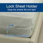 Universal Bedsheet Corner Tightener Clips Invisible Bedspread Secure Holder Non-Slip Sheet Holders Secure Bed Sheets