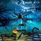 Giant Halloween Plush Black Spider