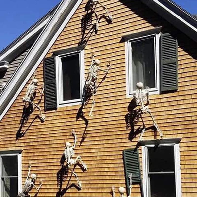 1pc Happy Halloween Modeling Humanoid Skeleton Decorative Props Haunted House Home Bedroom Balcony Decoration Party DIY Supplies